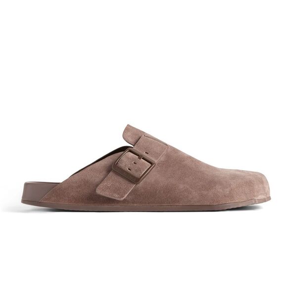 Balenciaga Sunday Mule in Light Brown Suede Calfskin, Size EU 41, New - Picture 1 of 15